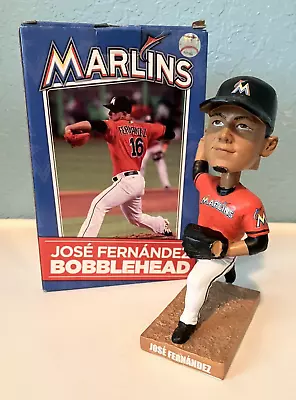 JOSE FERNANDEZ Miami Marlins Player # 16 BOBBLEHEAD 2014  VERY RARE. Pre-owned • $36.99