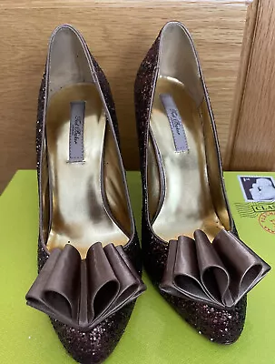 £32 • Buy Ted Baker Shoes Bronze Glitter Size 5