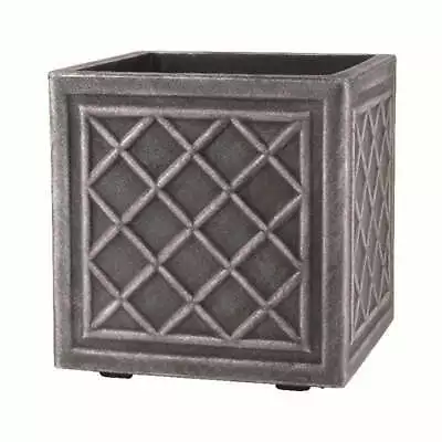 Stewart Square Lead Effect Planter - Large • £49.19