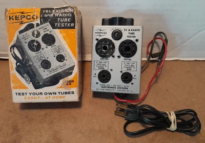 $24.99 • Buy Vintage KEPCO Radio Electron Tube FILAMENT Tester Audio Ham W/instructions NICE!