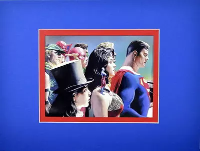 JUSTICE LEAGUE PRINT PROFESSIONALLY MATTED Zatanna Red Tornado Atom A Ross Art • $21.99