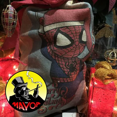 £7.95 • Buy Personalised Spider-Man, Santa Sack Father Christmas Bag Present Xmas Stocking 