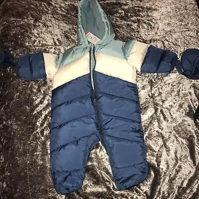 New With Tags M&S Baby Boy Snowsuit /coat Size 0-3months • £16