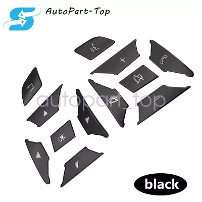 BLACK! Steering Wheel Button Trim FOR Mercedes Benz SL65 A45 A180 A200 C63 2014 • $11.89