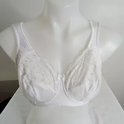 Miss Mary Of Sweden Women's Underwire Amsterdam Bra 2365 White Size US 34D NWOT • $29.99