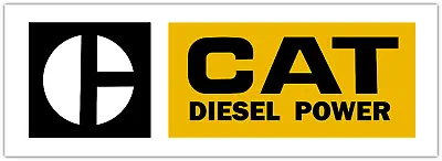 CAT Caterpillar Diesel Power Retro Vintage Vinyl Decal Sticker Truck Bumper • $7.49