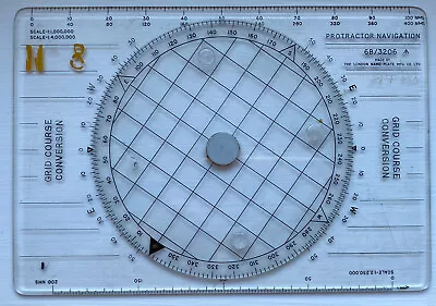 Vintage Raf Aircraft Navigation Protractor  - 6b/3206 • £10