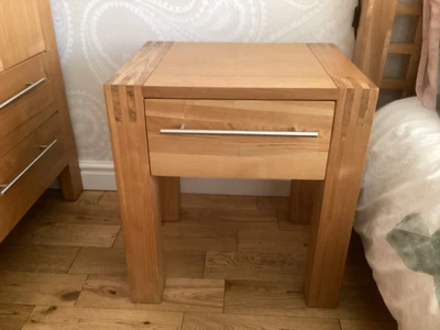 £35 • Buy Halo Furniture Stockholm Range Light Oak Bedside Table