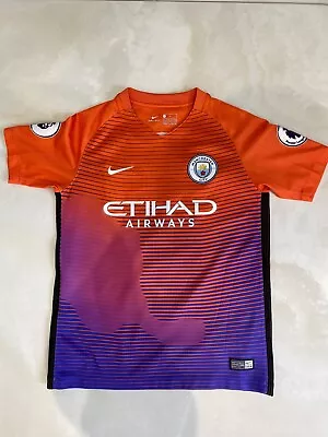 Stirling Number 7 Manchester City Nike 3rd Kit Top 2016  • £10