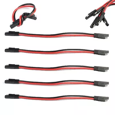 5 Pack 12GA 2 Pin Quick Disconnect SAE Connector Cable For Motorcycle Boat Car • $20.93