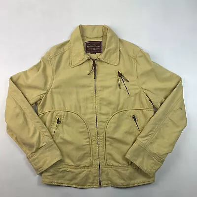 Marlbor' Classics Faint Yellow Cotton Jacket Mens Medium • $45.32