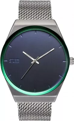 Storm Cirero Blue Mens Watch With Silver Milanese Strap 47477/B • £71.99