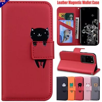 For Samsung S24 S23 FE S22 S21 S20 Ultra S10 Plus Wallet Case Flip Leather Cover • $12.99