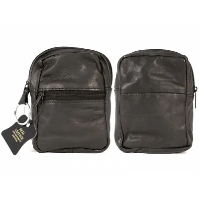 £2.99 • Buy Ladies/Gents Real Soft Black Nappa Leather Cigarette Case Holder Lighter Pocket