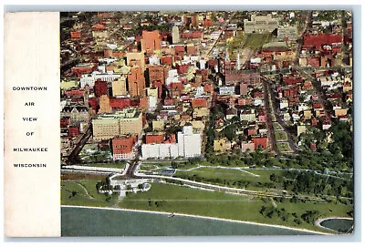 C1950's Downtown Air View Of Milwaukee Wisconsin WI Vintage Postcard • $14.98