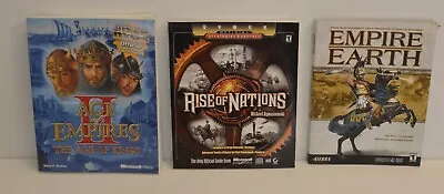 Microsoft & Sierra Game Guide Choose Age Of Empires II Rise Of Nations Etc • $21.26