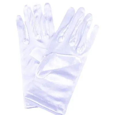 £3.10 • Buy Ladies Short Wrist Gloves Smooth Satin For Party Dress Prom Wedding Evening H0H2
