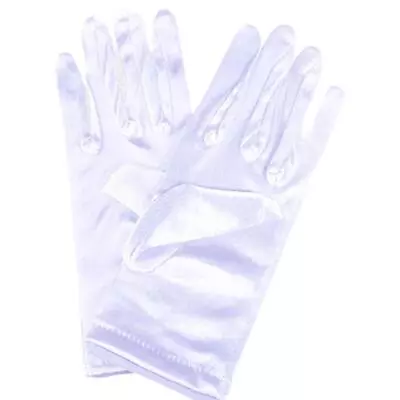 £4.81 • Buy Ladies Short Wrist Gloves Smooth Satin For Party Dress Prom Wedding Evening H0H2