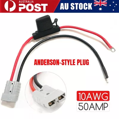 Ready To Use 50Amp Anderson Plug Extension Lead 6mm Twin Core Automotive Cable • $11.99