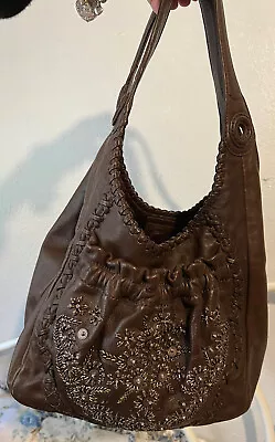 LOCKHEART  DARA 3D Flowers Beads & Sequins Glam Romantic  Victorian MG Handbag • $144.99