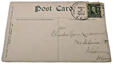 1908 Bangor & Aroostook Railroad Train #22 Van Buren & Bangor Rpo Post Card • $30