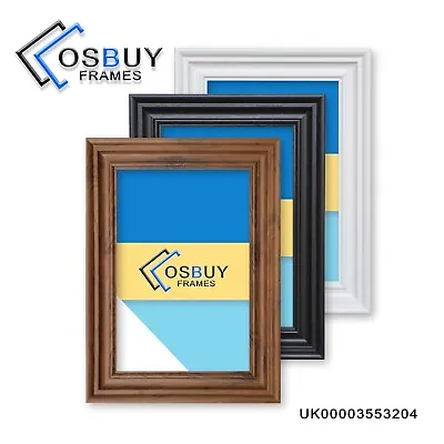 £5.97 • Buy OSBUY Traditional Swept Wood Effect Picture Frames Various Sizes Photo Frames