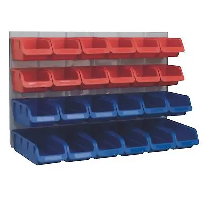 Heavy Duty Wall Mounted Louvre Panel Kit 24 Polymer Bin Tuff Parts Storage Bins • £35.99