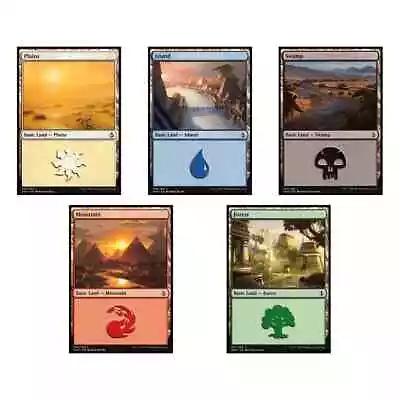 MTG 500 Basic Lands 100 Of Each Basic Land Type • $17.99