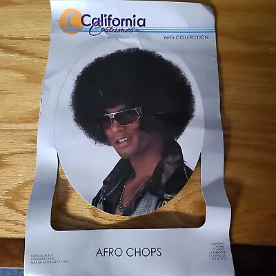 Afro Chops Funk 70's Hair Halloween Costume Wig New In Pack Black Hair Curls • $12.79