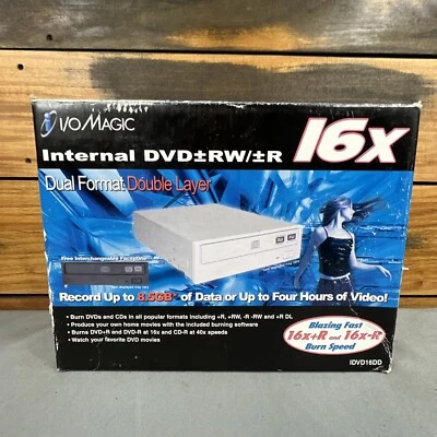 $29.99 • Buy I/O Magic Internal DVD+-RW/R Dual Format Double Layer DVD Burner IDVD16DD