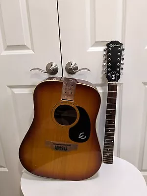 Vintage Gibson Epiphone FT-160 Texan 12 String Acoustic Guitar PROJECT *READ* • $145