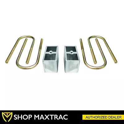 MaxTrac 4  Rear Block Lowering Kit W/ U-bolts 430040 For 1982-2004 Chevy S10 2WD • $60.52