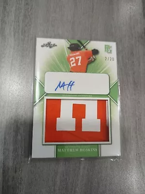 2021 Leaf Perfect Game Matthew Hoskins GREEN PATCH AUTO 2/20 NATIONAL SHOWCASE • $3.99