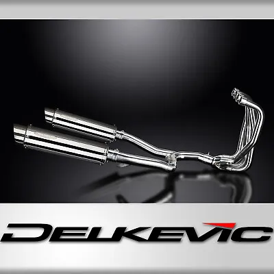 KAWASAKI ZZR1100 GPZ1100S 4-2 EXHAUST SYSTEM 350mm STAINLESS ROUND BSAU SILENCER • $1209.45