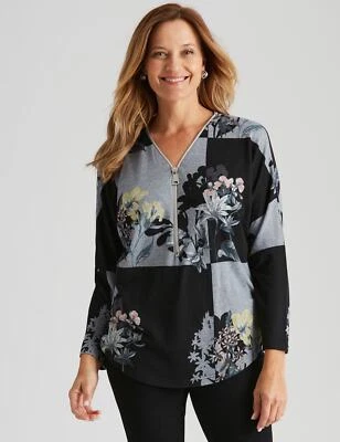 $19.21 • Buy Millers Long Sleeve Zipped Detail Brushed Top Womens Clothing  Tops T-Shirt
