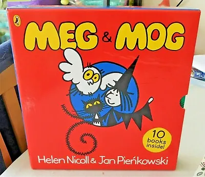 Meg & Mog Collection Of 10 Books Helen Nicol & Jan Pienkowski • £15