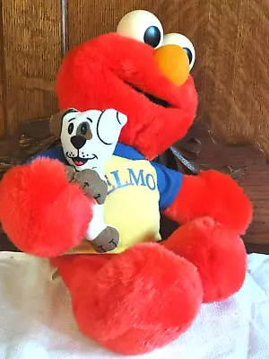 My Elmo 2002 Talking Plush Soft Toy Stuffed 15  Fisher-Price W Dog Toy WORKS VTG • $23.55