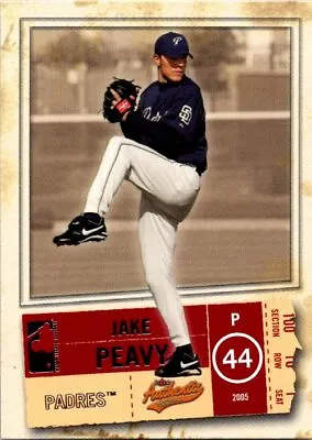 2005 Fleer Authentix Baseball #93 Jake Peavy • $3