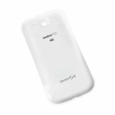 GENUINE Samsung Galaxy  S3 S III SCH-i535 MetroPCS BATTERY COVER Door WHITE Back • $3.75