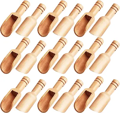 Arroyner 30 PCS Mini Wooden Spoon Mini Bamboo Spoons Small Bath Salt Spoon Small • $15.30