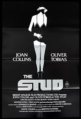 THE STUD Original One Sheet Movie Poster Joan Collins Oliver Tobias • $60