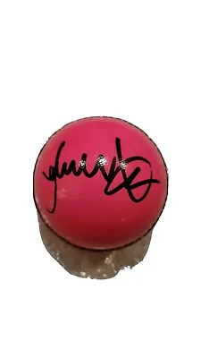 $99.99 • Buy James Jimmy Anderson Signed Leather Pink Cricket Ball 