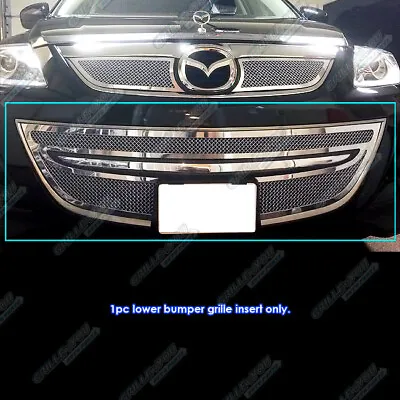 Fits 2010-2012 Mazda CX-9 Lower Bumper Stainless Chrome Mesh Grille Grill Insert • $179.99