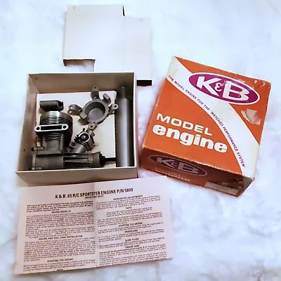 K&B Model Engine #5800 .65 R/C Sportster Motor - Vintage • $175