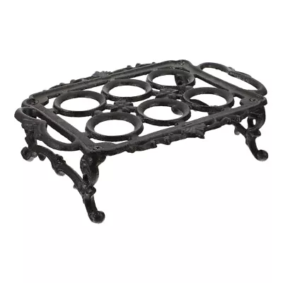  Egg Storage Holder Metal Wire Basket Cast Iron Rack Display Stand • £28.25