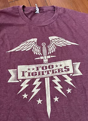 Foo Fighters Graphic T-Shirt W/ Eagle Sword Optima Tag Dave Grohl (Medium) • $28.65
