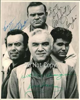 Bonanza Cast Signed Photo 8x10 Rp Reprint  Lorne Greene Michael Landon + All • $19.99