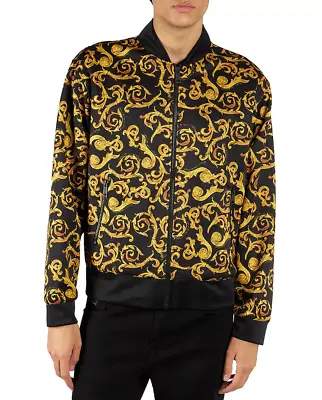 Versace Jeans Couture Sketch Couture Print Track Jacket Black/Gold Size M 3935 • $312.50