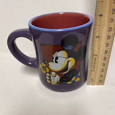 Disney - Purple Minnie Mouse With Flower Ceramic 14 Oz. Coffee Mug  • $11.25