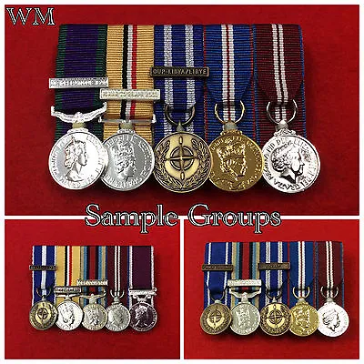 £66.50 • Buy 5 X Supplied & Court Mounted Miniature Medal Group Choose Your Miniature Medals